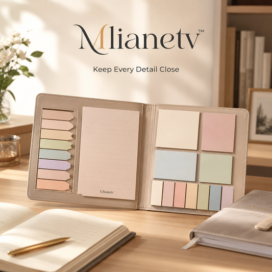 Mlianetv™ Notes & Tabs Library — Pastel Sticky Notes, Page Flags, Index Tabs & Memo Pad Set